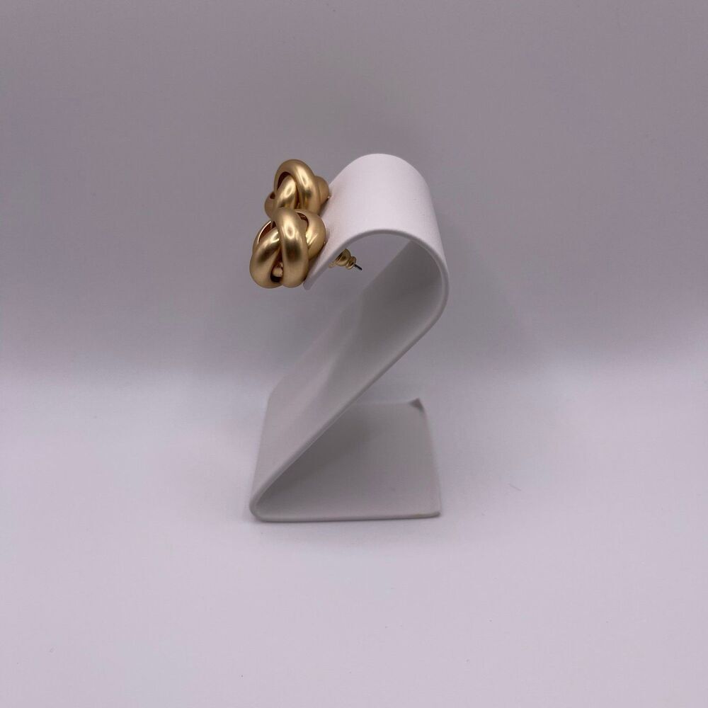 House of Harlow 1960 Gold Tone Knot Stud Earrings - Picture 10 of 12